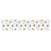 Chemin De Table Court Motif de Starburst Retro atomique (Horizontal)