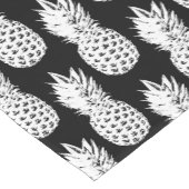 Chemin De Table Court Motif de table noir et blanc ananas (Coin)