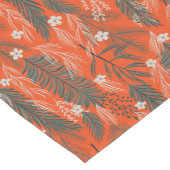 Chemin De Table Court Motif de thème de Noël verdure fleurs blanches (Coin)