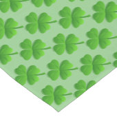 Chemin De Table Court Motif de trèfle vert à quatre feuilles sur Lime Gr (Coin)