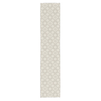 Chemin De Table Court Motif de treillis marocain élégant dans des tons n