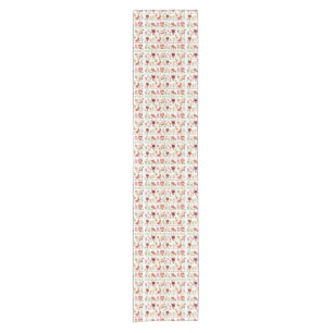 Chemin De Table Court Motif d'enfant et d'animaux