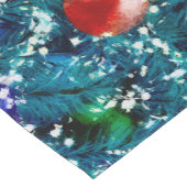 Chemin De Table Court Motif des balles d'arbre de Noël (Coin)