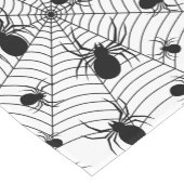 Chemin De Table Court Motif d'Halloween Black White araignées (Coin)