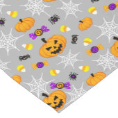 Chemin De Table Court Motif d'Halloween gris mou (Coin)