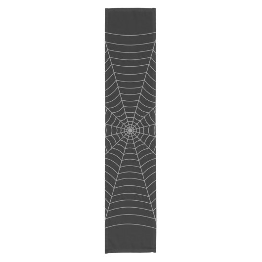 Chemin De Table Court Motif d'Halloween gris noir (Devant)