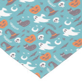 Chemin De Table Court Motif d'Halloween Turquoise amusant (Coin)