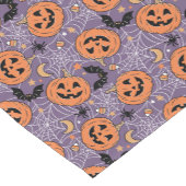Chemin De Table Court Motif d'Halloween violet Jack-O-lanterne (Coin)