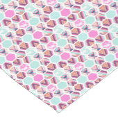 Chemin De Table Court Motif d'hexagone d'aquarelle (Coin)