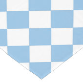 Chemin De Table Court Motif diamant de damier bleu et blanc (Coin)