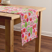 Chemin De Table Court motif d'illustration de cuisine de fruit (In Situ)