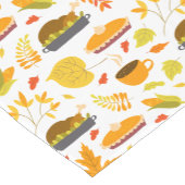 Chemin De Table Court Motif d'images de nourriture de Thanksgiving (Coin)