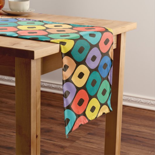 Chemin De Table Court Motif d'oignon multicolore (In Situ)