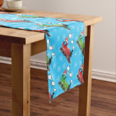 Chemin De Table Court Motif du train à vapeur Christmas (In Situ)