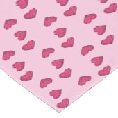 Chemin De Table Court Motif en cristal rose (Coin)