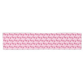 Chemin De Table Court Motif en cristal rose (Horizontal)