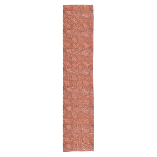 Chemin De Table Court Motif en cuir (Devant)
