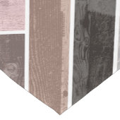 Chemin De Table Court Motif en Gris rose (Coin)