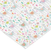 Chemin De Table Court Motif en pastel mignon de lama (Coin)