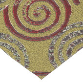 Chemin De Table Court Motif en tissu boueux (Coin)