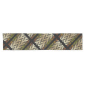 Chemin De Table Court Motif en tissu de boue africain (Horizontal)