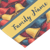 Chemin De Table Court Motif Festive Bell et Snowflake (Coin)