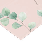 Chemin De Table Court Motif Feuille d'aquarelle moderne (Coin)