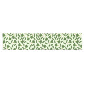 Chemin De Table Court Motif Feuille Green Spinach (Horizontal)