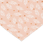 Chemin De Table Court Motif Feuille moderne Apricot rose (Coin)