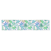 Chemin De Table Court Motif feuille tropical (Horizontal)