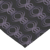 Chemin De Table Court Motif final violet brûlé (Coin)