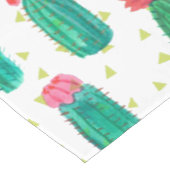 Chemin De Table Court Motif fleurissant de cactus d'aquarelle mignonne (Coin)