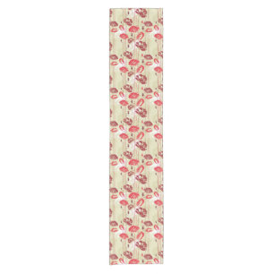 Chemin De Table Court Motif floral 2 d'élégance abstraite