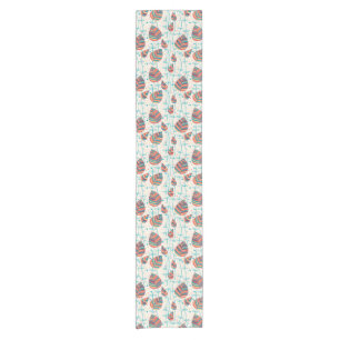 Chemin De Table Court Motif floral 5