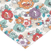 Chemin De Table Court Motif floral 5 d'élégance abstraite (Coin)