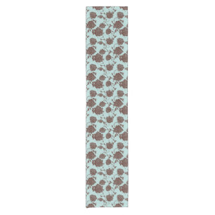 Chemin De Table Court Motif floral 8