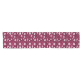 Chemin De Table Court Motif floral abstrait (Horizontal)