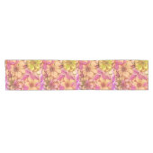 Chemin De Table Court Motif floral Art victorien rose (Horizontal)
