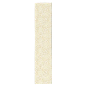 Chemin De Table Court Motif floral de feuille d'or