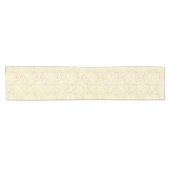 Chemin De Table Court Motif floral de feuille d'or (Horizontal)