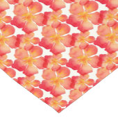 Chemin De Table Court Motif floral d'oléandre orange (Coin)