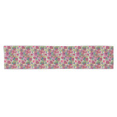 Chemin De Table Court Motif floral lumineux (Horizontal)