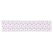 Chemin De Table Court Motif floral romantique (Horizontal)