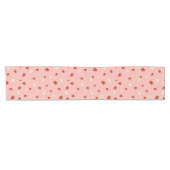 Chemin De Table Court Motif Fraises et Fleurs (Horizontal)