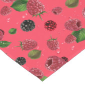 Chemin De Table Court Motif framboise (Coin)