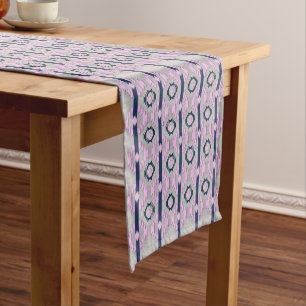 Chemin De Table Court Motif géométrique ethnique du sud-ouest