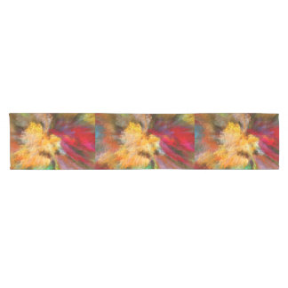 Chemin De Table Court Motif géométrique linéaire coloré abstrait