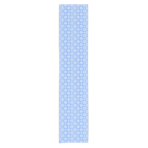 Chemin De Table Court Motif géométrique MCM rétro Bébé bleu