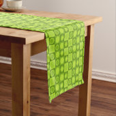 Chemin De Table Court Motif géométrique MCM rétro Chartreuse (In Situ)