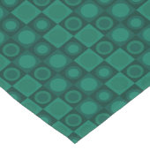 Chemin De Table Court Motif géométrique MCM rétro Turquoise (Coin)